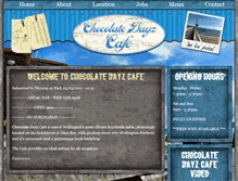 Tablet Screenshot of chocolatedayzcafe.co.nz